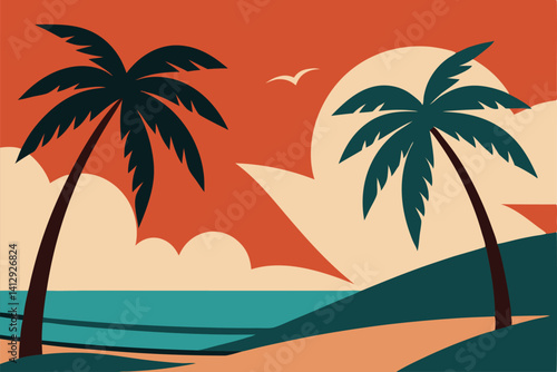 palm tree on the beach
