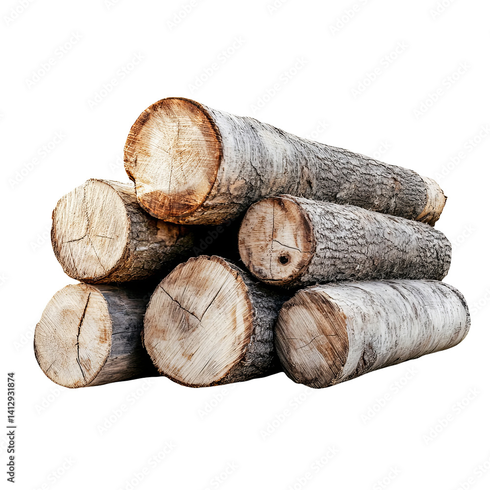 Pile of firewood logs birch lumber timber woodpile chopped firewood fuel natural wooden logs stacked for winter heating isolated on white background forestry deforestation woodworking sawmill concept Pile of firewood logs birch lumber timber woodpile chopped firewood fuel natural wooden logs stacked for winter heating isolated on white background forestry deforestation woodworking sawmill concept
