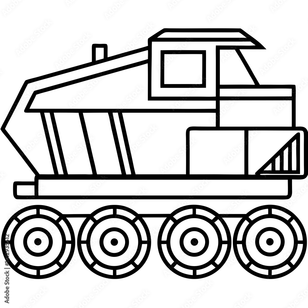 Minimal Surface Miner Vector Illustration on White Background Minimal Surface Miner Vector Illustration on White Background
