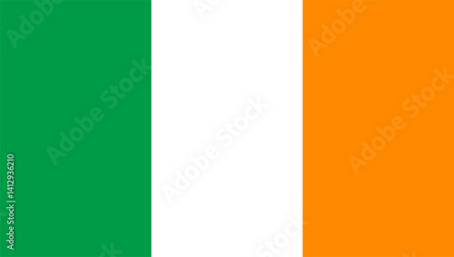 Ireland flag design. Ireland national flag Vector illustration. Ireland official color flag design. Free Download Ireland flag design. Ireland national flag Vector illustration. Ireland official color flag design. - GFXLoad