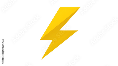 A vibrant yellow lightning bolt icon, symbolizing energy and power. Free Download A vibrant yellow lightning bolt icon, symbolizing energy and power. - GFXLoad