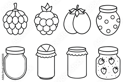 Fruit Canning Vector Set
