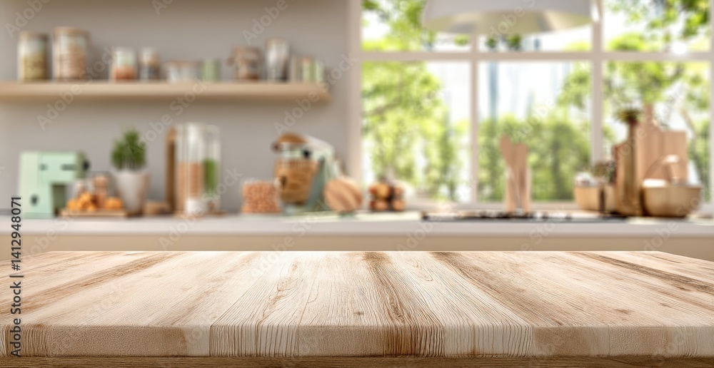 Kitchen counter top, out of focus Kitchen counter top, out of focus