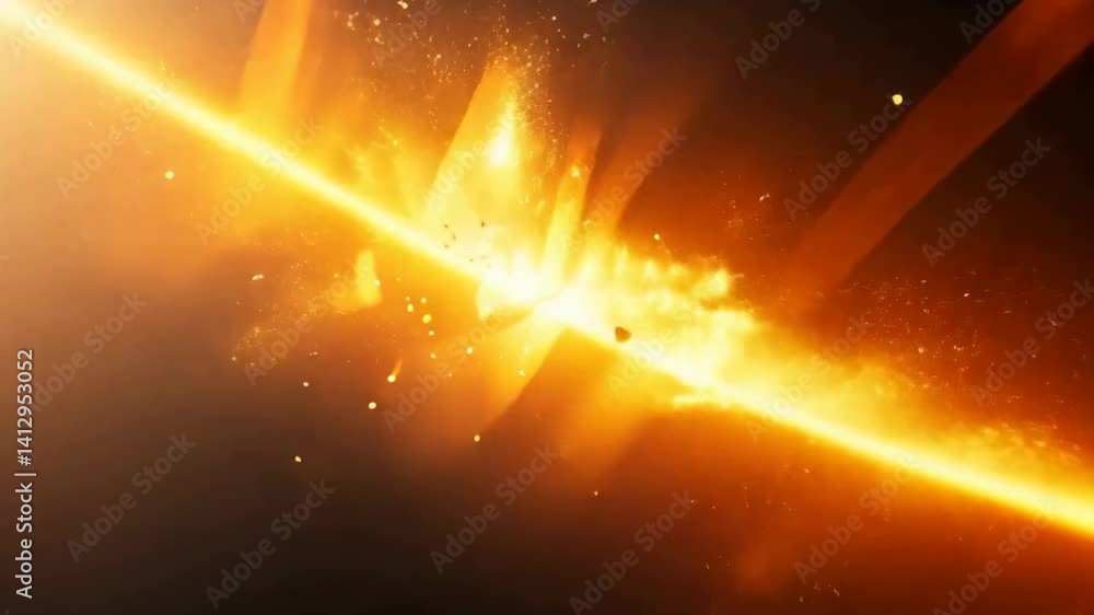 Abstract lights background featuring a bright orange and yellow glow, reminiscent of a star or distant cosmos, designed with shining energy Abstract lights background featuring a bright orange and yellow glow, reminiscent of a star or distant cosmos, designed with shining energy
