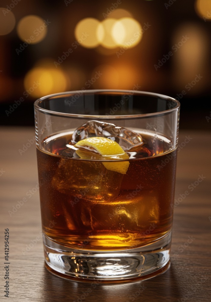 A Sazerac in an old fashioned glass with absinthe rinse and lemon oil. A Sazerac in an old fashioned glass with absinthe rinse and lemon oil.
