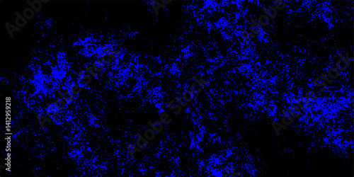 Grungy red canvas background or texture. Defocused Lights and Dust Particles with blue clouds painted. Grunge pattern for design and decoration space for text. Dark red slate background toned clas