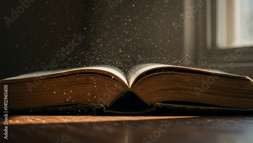 Hidden Stillness in a Dusty Library Corner