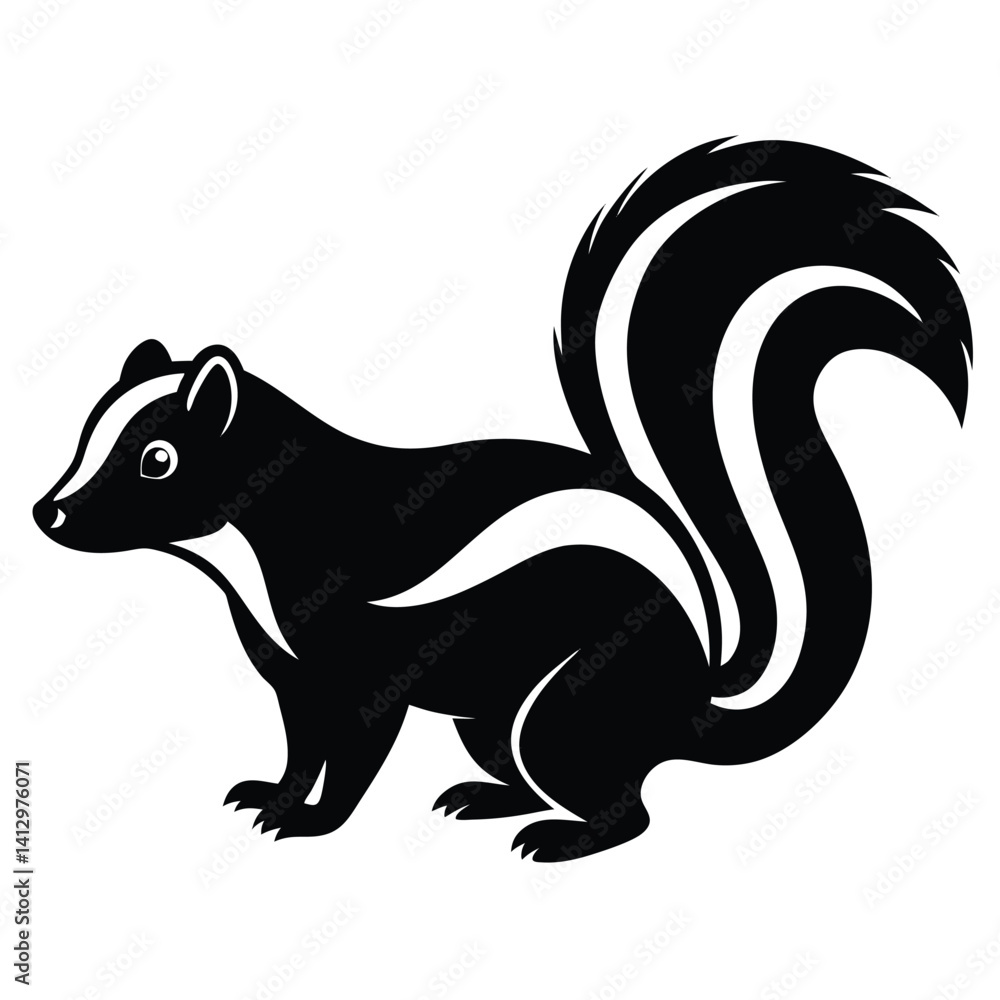 skunk vector sihouette animal skunk vector sihouette animal