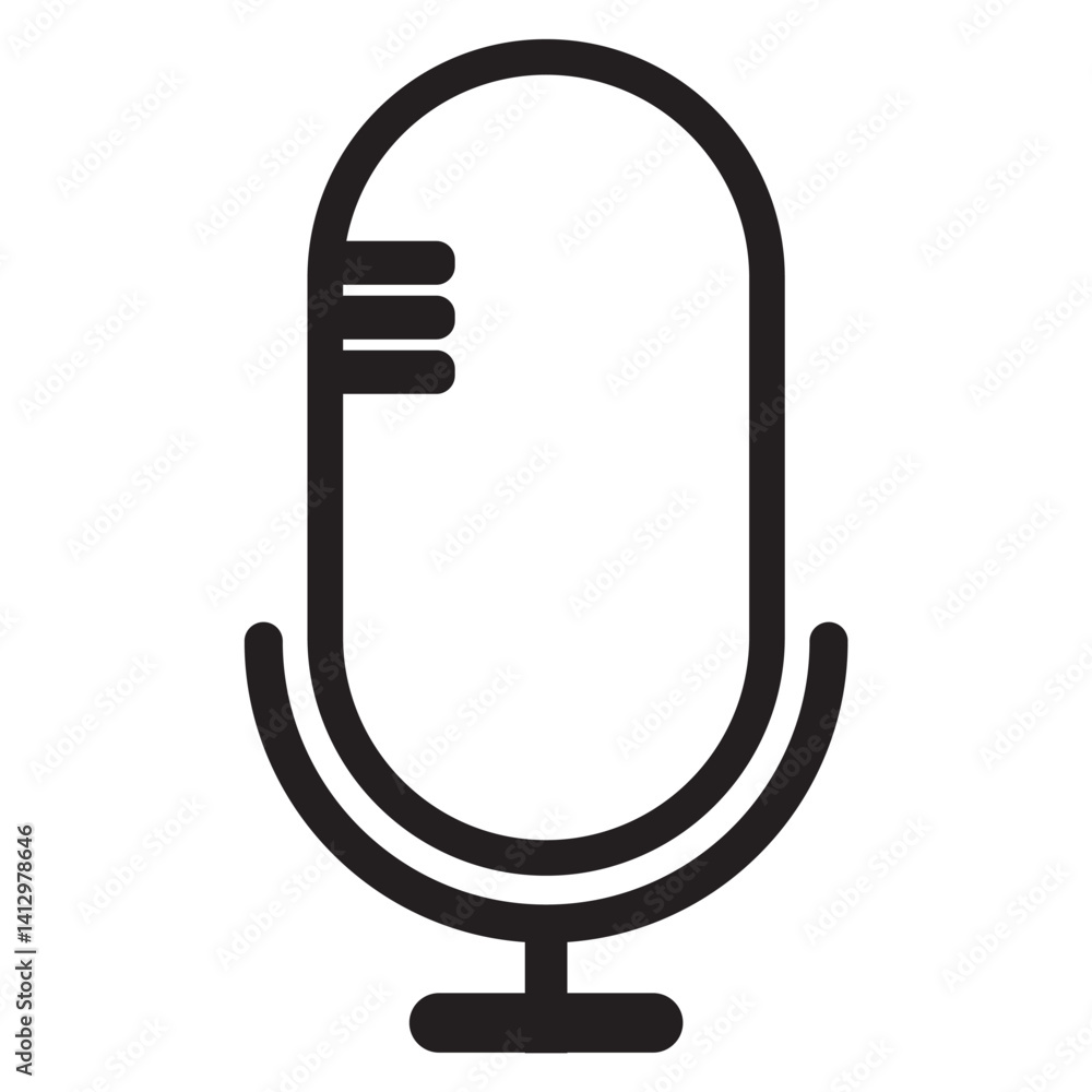 Different variant podcast microphone. Karaoke mic web and mobile app icon. Voice, recording Studio Symbol collection. Logo template for many purpose. Vector illustration Different variant podcast microphone. Karaoke mic web and mobile app icon. Voice, recording Studio Symbol collection. Logo template for many purpose. Vector illustration