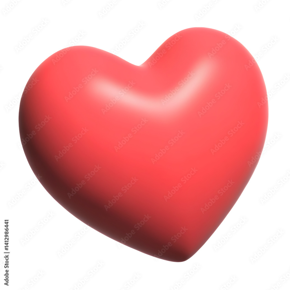 Perfect puffy and shiny red heart isolated on a transparent background. Perfect puffy and shiny red heart isolated on a transparent background.