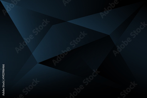 Geometric background with triangle shapes. Dark blue design for web, banners and headers. Abstract geometric background.