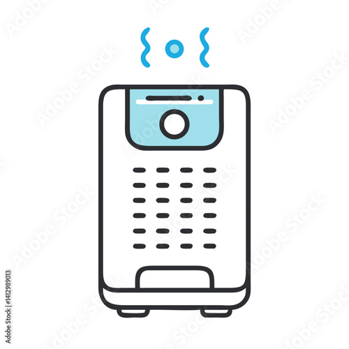 Air Purifier Icon Representing Indoor Air Cleaning