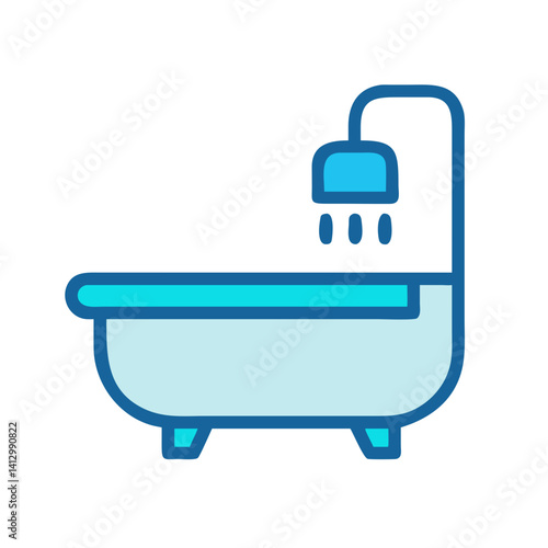 Bathtub Icon Representing Private Bathroom