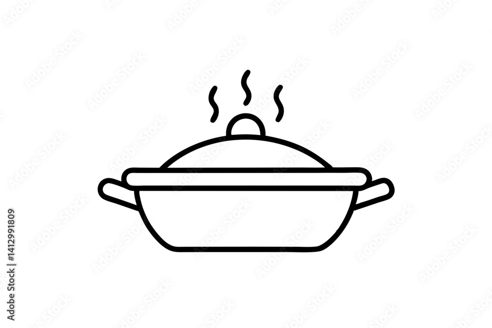 Asian Hotpot Icon – Flat Steamboat Food Vector Illustration
Asian Hotpot Icon – Flat Steamboat Food Vector Illustration