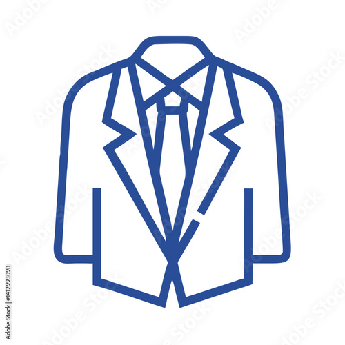 Business Blazer Icon Representing Corporate Attire