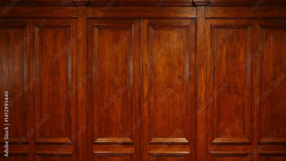 Elegant mahogany paneling classic vertical design with wide frames Ideal for legal professional or luxury interior concepts Elegant mahogany paneling classic vertical design with wide frames Ideal for legal professional or luxury interior concepts