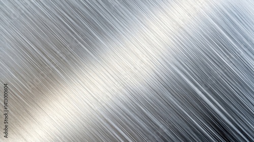 Premium Metallic Surface Texture With Brushed Steel Effect, Industrial Background With Professional Lighting For Modern Product Design