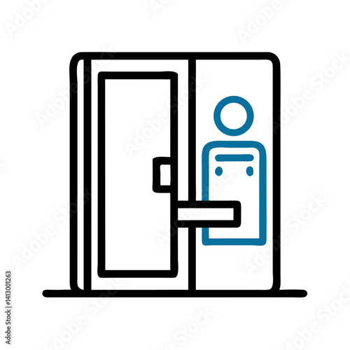 Door Icon Representing Guest Room Entry