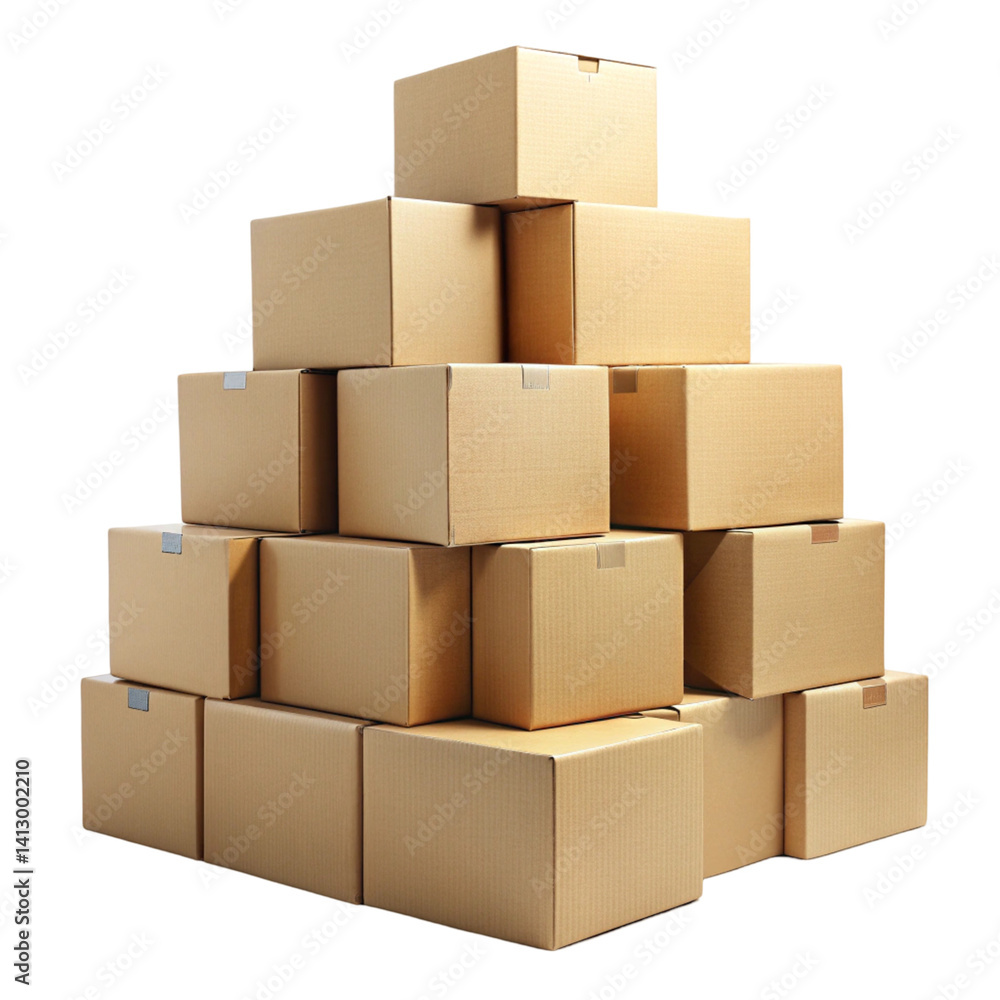 stack of cardboard boxes stack of cardboard boxes