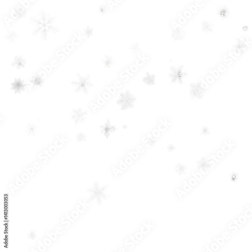 snow flakes falling