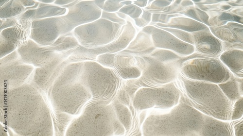 Serene Ocean Surface Creating Abstract Patterns of White Foam and Gentle Ripples in Morning Light Perfect for Wellness and Spa Backgrounds