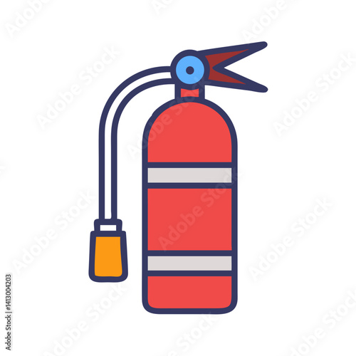 Fire Extinguisher Icon Representing Safety Equipment