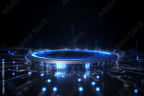 Wallpaper Mural Future technology data convergence product display platform Torontodigital.ca