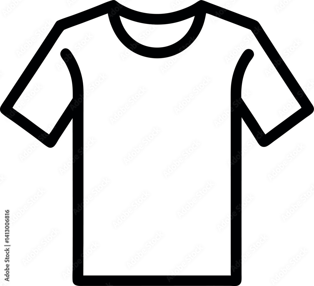T-shirt outline icon vector illustration T-shirt outline icon vector illustration