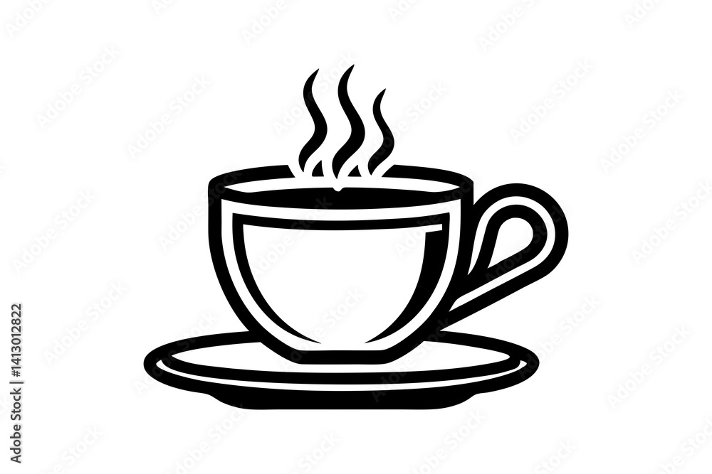 Minimalist Hot Coffee Cup with Plate Line Art – Perfect for Apps, Cafes, and Beverage Designs
Minimalist Hot Coffee Cup with Plate Line Art – Perfect for Apps, Cafes, and Beverage Designs
