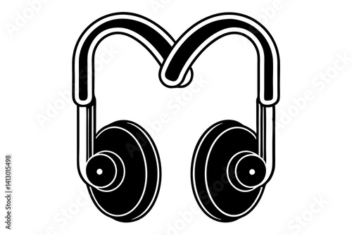 Wireless Earbuds Icon – Minimal Flat Vector Headphones

