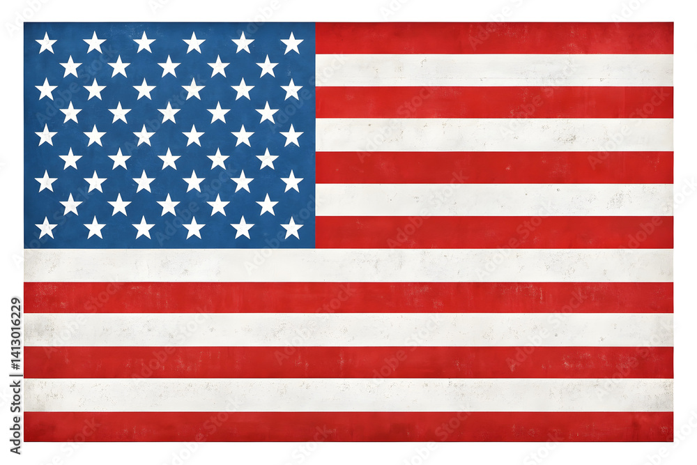 Fototapeta premium American Flag. High Resolution Image of the United States of America National Banner.