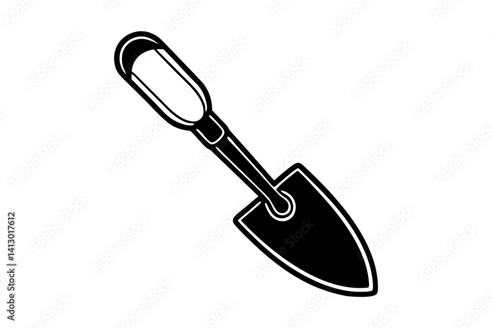 Small Garden Hand Trowel Icon - Simple Line Art Vector
Small Garden Hand Trowel Icon - Simple Line Art Vector