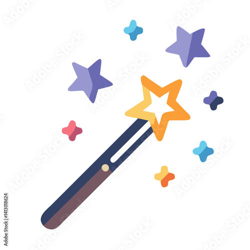 Magic Wand Icon Representing Party Entertainment