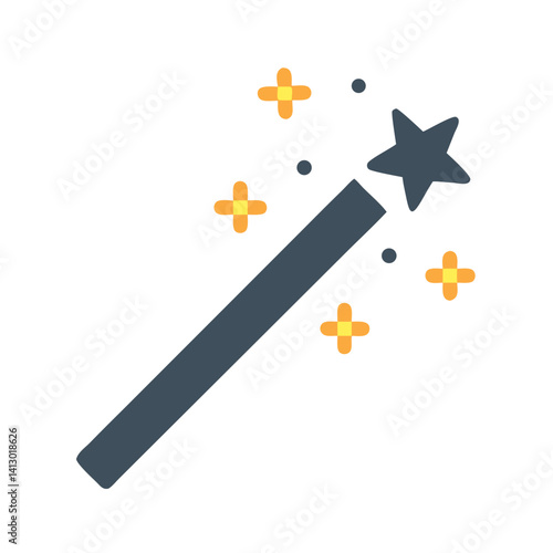 Magic Wand Icon Representing Party Entertainment