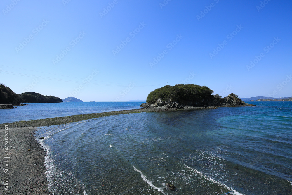 愛媛県八幡浜市 ねずみ島の風景