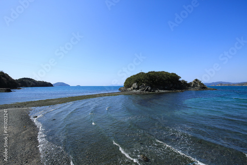 Obraz na płótnie 愛媛県八幡浜市 ねずみ島の風景 w salonie