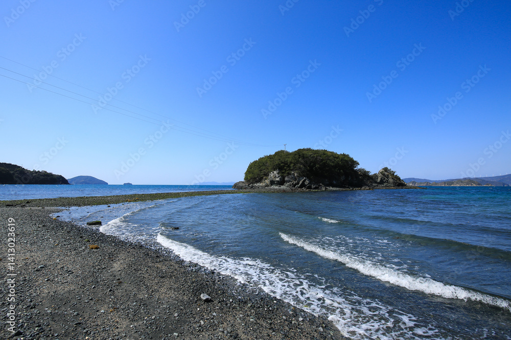 愛媛県八幡浜市 ねずみ島の風景