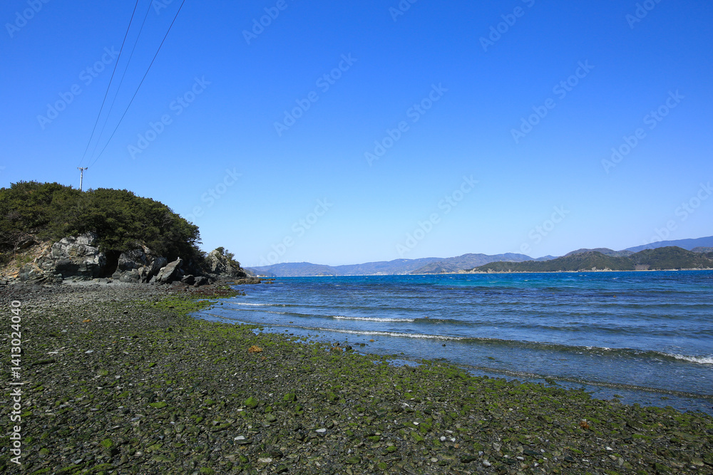 愛媛県八幡浜市 ねずみ島の風景