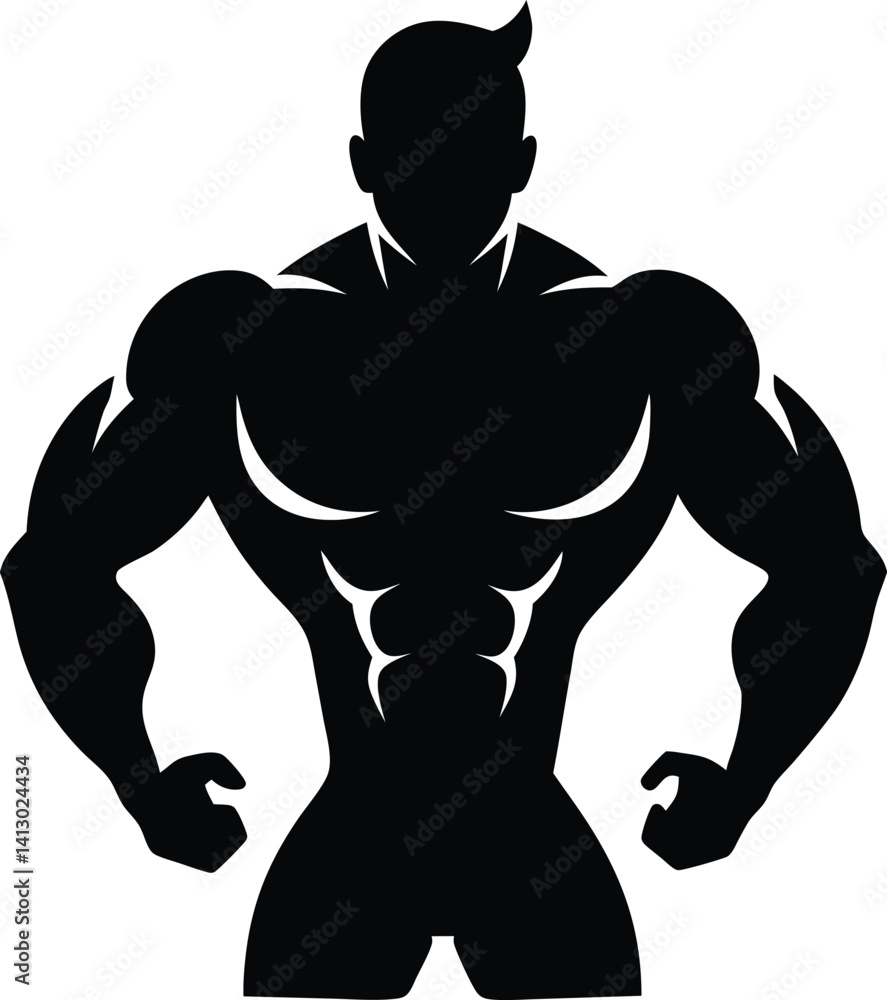 Fototapeta premium body bilder man silhouette