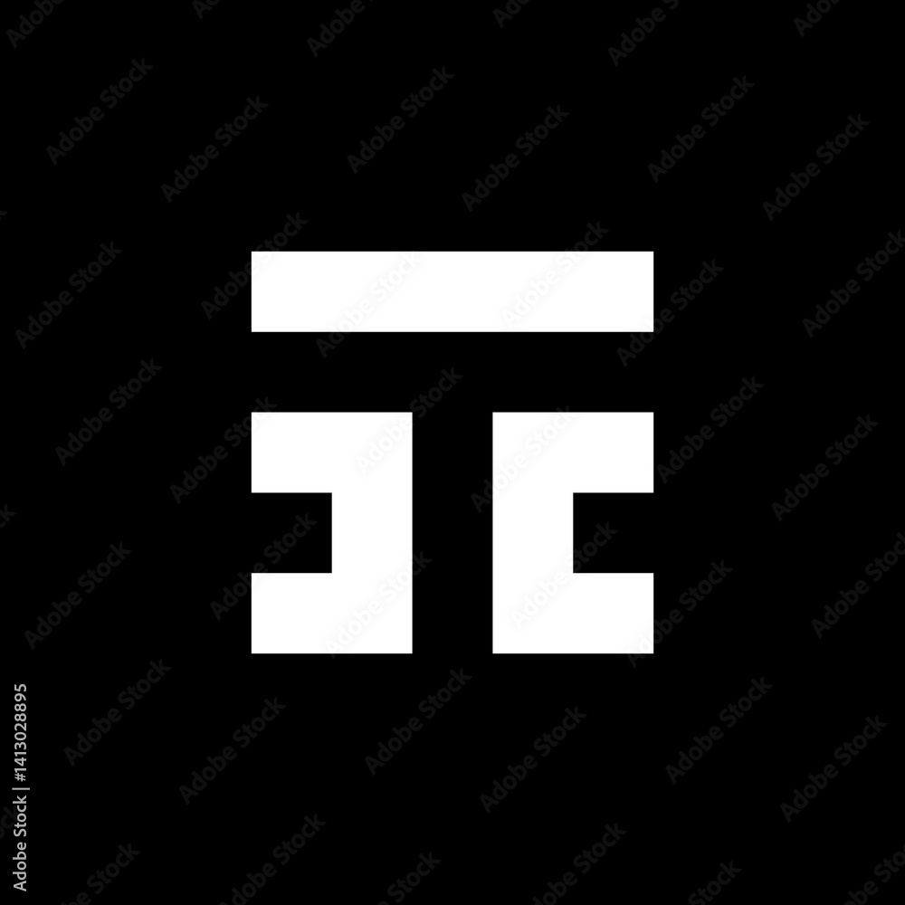 Fototapeta premium letter T logo