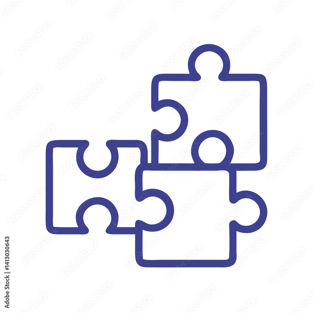 Puzzle Piece Icon Representing Educational Problem Solving Puzzle Piece Icon Representing Educational Problem Solving