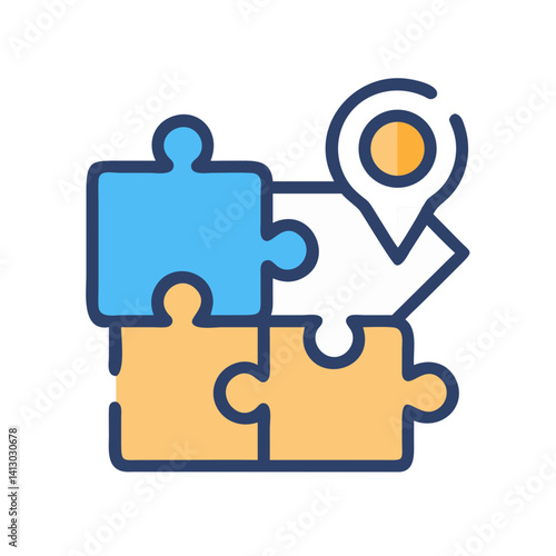 Puzzle Piece Icon Representing Educational Problem Solving
