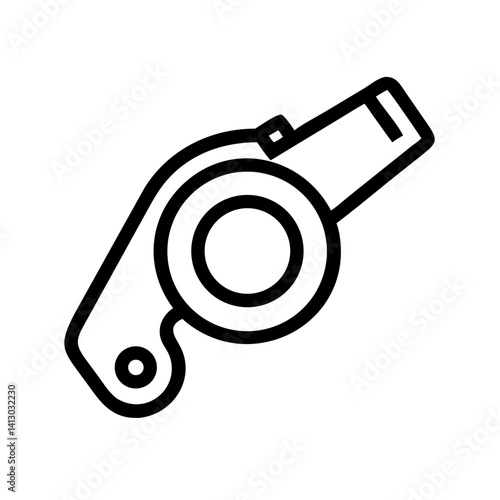 Referee Whistle Icon Representing Game Official Equipment