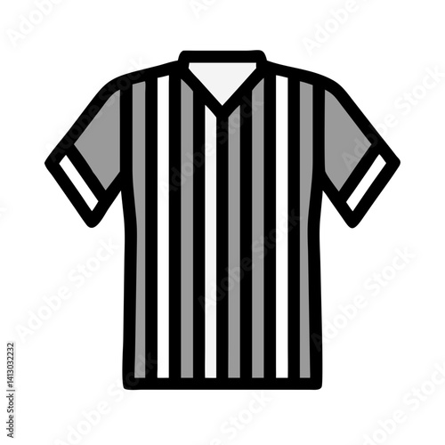 Referee Jersey Icon Representing Sports Official Uniform