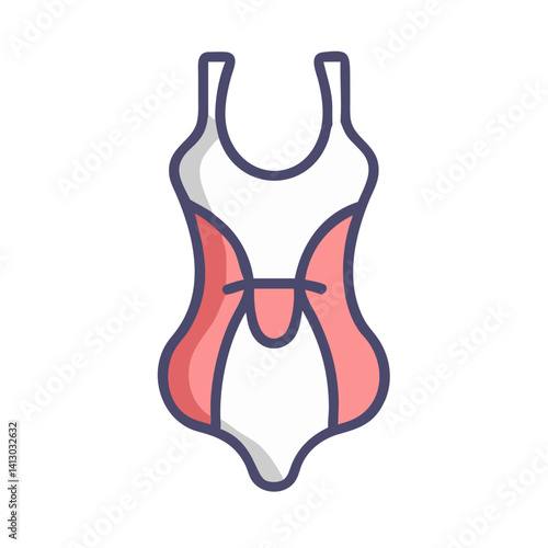 Rhythmic Gymnastics Leotard Icon Representing Athletic Performance Wear