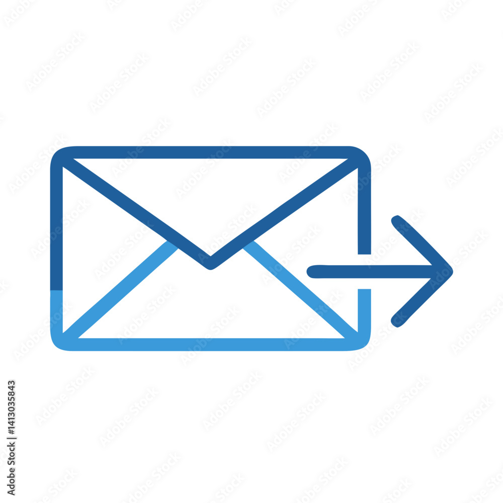 Sent Mail Icon Representing Outgoing Message Delivery Sent Mail Icon Representing Outgoing Message Delivery