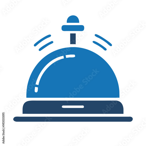 Service Bell Icon Representing Concierge Assistance