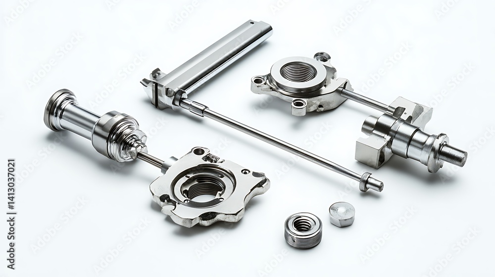 Precision Metal Parts with Engineering Components.