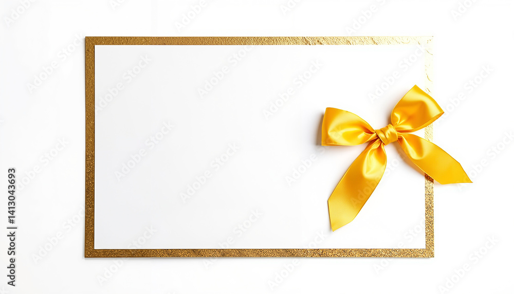 Fototapeta premium blank card with bow