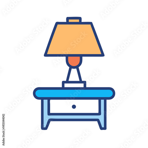 Table Lamp Icon Representing In-Room Lighting